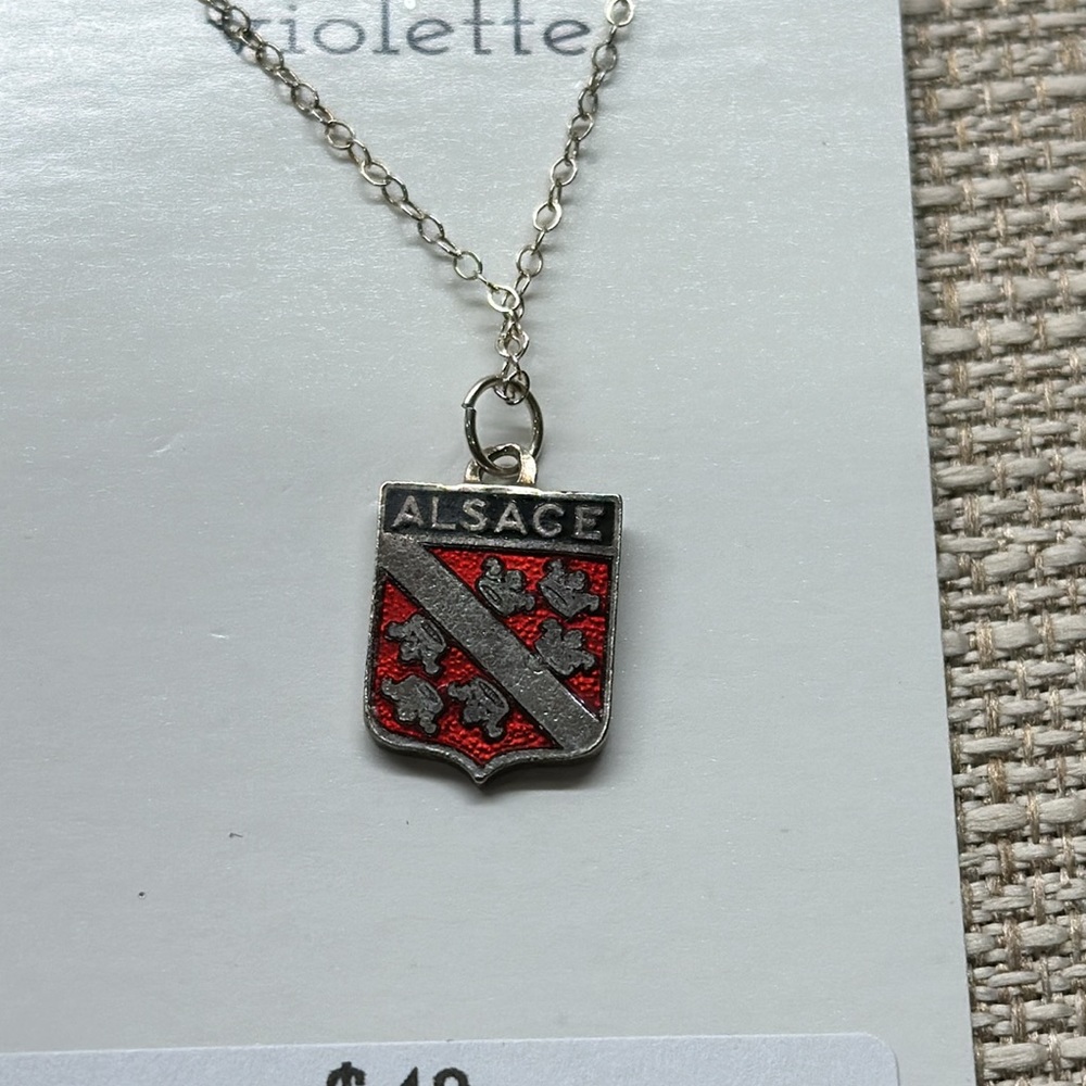 Handmade by Violette Grace Euro Travel Charm Necklace Alsace #684